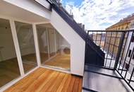 Fresh, fancy, fertig zum Einziehen! Zwei Ebenen. Drei Zimmer. 100 % Wow! Frisch sanierte Neubauwohnung im Dachgeschoss + Klimageräte + Westterrasse + Gute Infrastruktur!