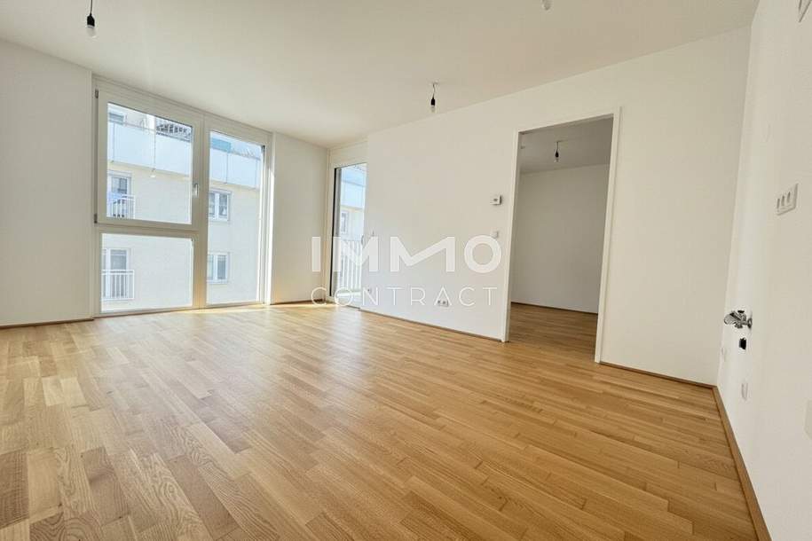 Top angebundene Anlegerwohnung – 2-Zimmer Erstbezug mit Balkon – BEIM DONAUUFER, Wohnung-kauf, 259.500,€, 1210 Wien 22., Donaustadt