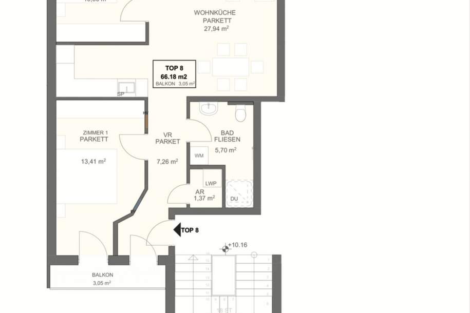 Erstbezug nach Kernsanierung I Fußbodenheizung I südseitiger Balkon I Luftwärmepumpe inkl. Kühlung I 3fach Verglasung mit Außenjalousien I Schlüsselfertig, Wohnung-kauf, 479.000,€, 1170 Wien 17., Hernals