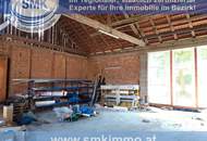 Sofort beziehbares Wohnhaus mit Garten und riesigem Schrauber-Stadl!