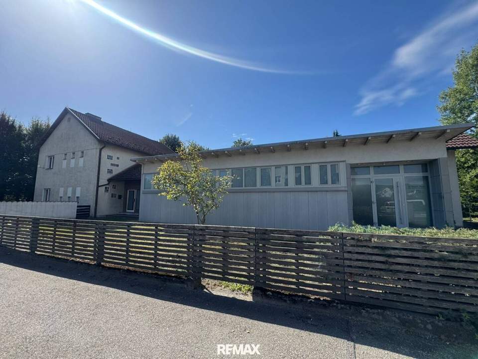 Ehemaliges Ärztehaus in der Gemeinde Aschach – Ordination/Büro & Einfamilienhaus auf großzügigem Grundstück