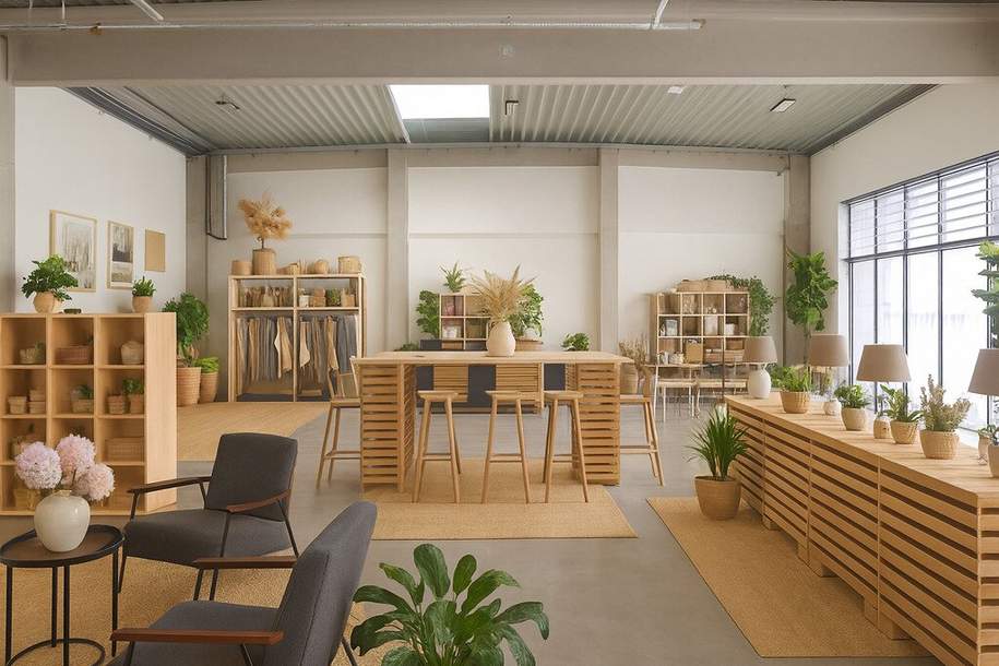 Moderne Halle mit ca. 300m² &amp; Holzriegelfassade | Werkstatt, Lager oder Verkauf möglich | Repräsentativer Firmensitz im innovativen Gewerbepark!, Gewerbeobjekt-miete, 15,00,€, 2100 Korneuburg