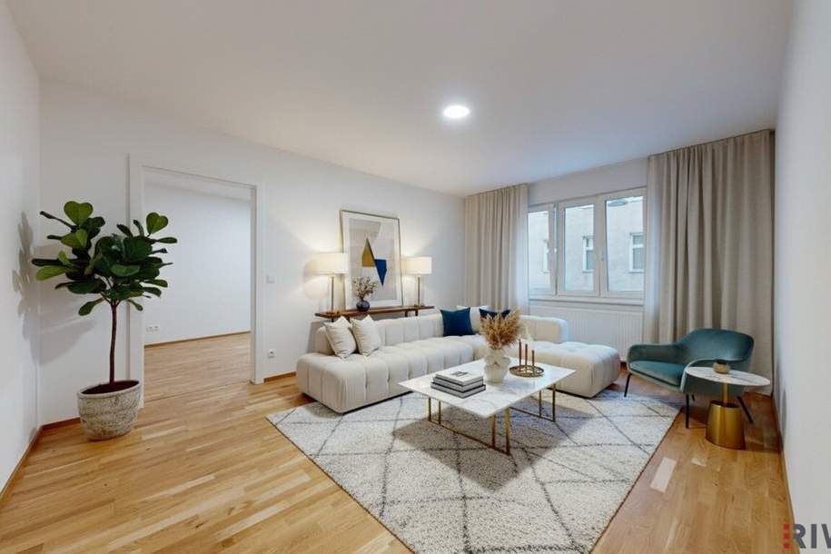 ERSTBEZUG nach Sanierung I Großzügige 2 Zimmer Wohnung mit geräumiger Küche und begehbaren Kleiderschrank I Augartennähe I Tischler Einbauküche inkl. Siemensgeräte I Gratis Miele Waschtrockner bei Kauf bis 31.12.25, Wohnung-kauf, 389.000,€, 1200 Wien 20., Brigittenau