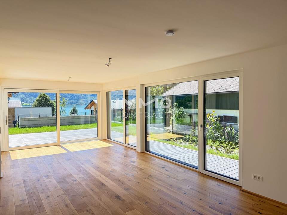 Große Südterrasse & Garten – moderne EG-Wohnung – SEE.LEBEN Mondsee