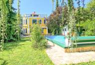 Grüne Oase in Prestige-Lage, Stilvilla mit ca. 1.600 m² Grund, Gästehaus, 2 Garagen und großem Pool