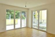 Sonnige und freundliche Neubauwohnung – 3 Zimmer mit Balkon und Gartenmitbenützung!