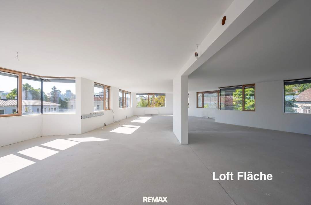 Loft-Etage (unausgebaut) in Mödling, 188m² – Top Lage! zu Wohnzwecken als auch gewerblich nutzbar