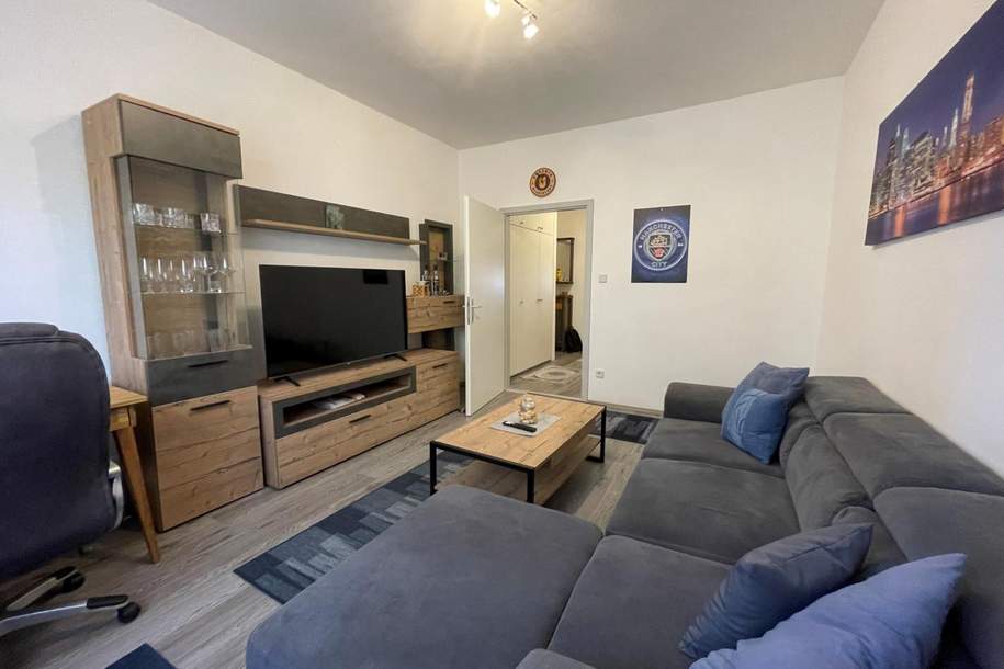 Voll möblierte 2,5-Zimmer-Mietwohnung Nähe Uni und Wörthersee, Wohnung-miete, 1.190,00,€, 9020 Klagenfurt(Stadt)