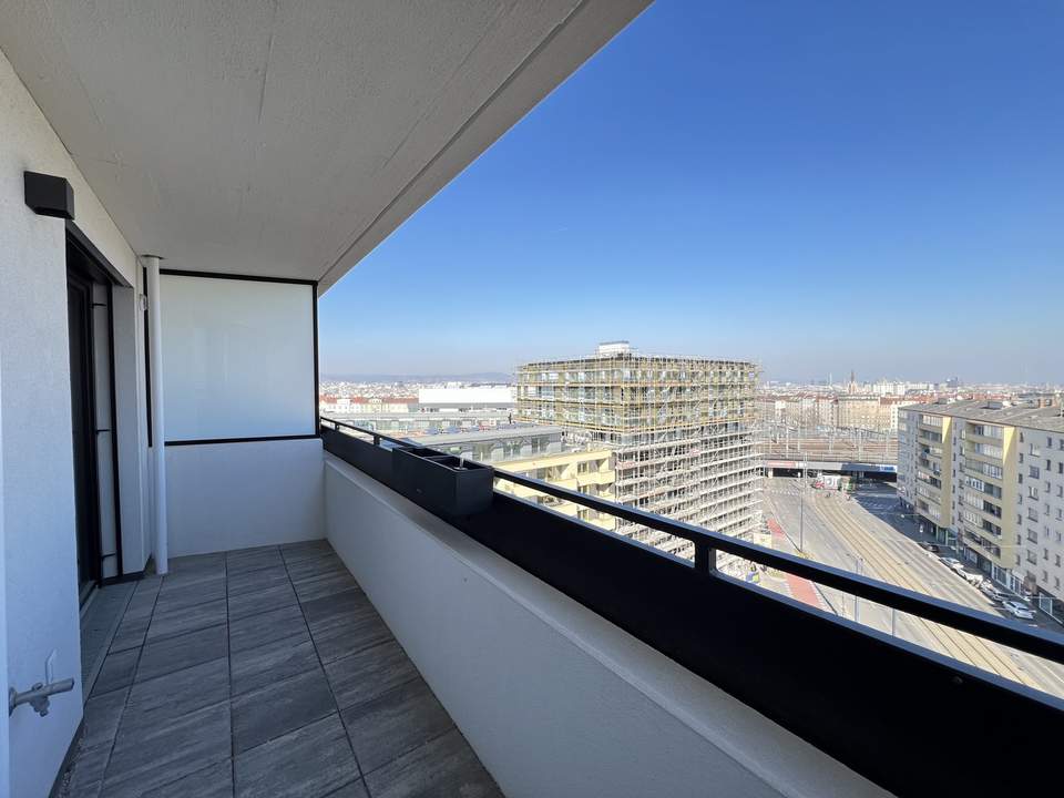 ERSTBEZUG am Hauptbahnhof: EXKLUSIVE DACHGESCHOSSWOHNUNG mit Dachgarten und wunderschönem Wienblick!