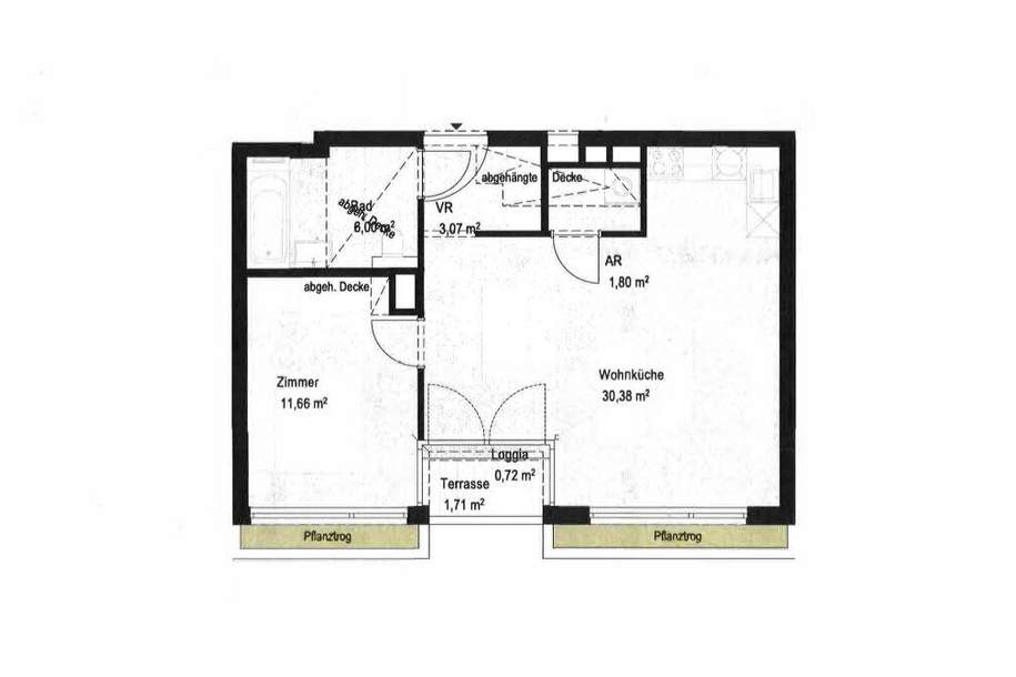 Erstbezug! Gut aufgeteilte 2-Zimmer-Dachgeschosswohnung inkl. KFZ-Stellplatz nahe AKH zu vermieten!, Wohnung-miete, 1.650,00,€, 1180 Wien 17., Hernals