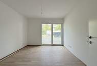 Erstbezug! Schöne Dreizimmerwohnung mit Garten