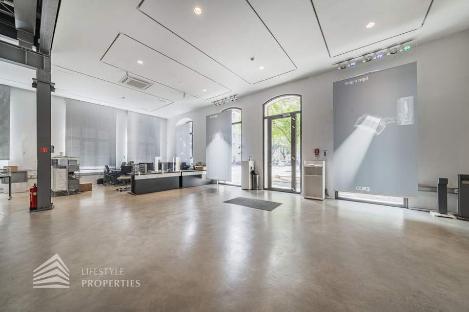 4,1 % Rendite! Unbefristet vermietetes Geschäftslokal mit Loftcharakter in der Leopoldstadt, Nähe Donauinsel, Gewerbeobjekt-kauf, 2.305.350,€, 1020 Wien 2., Leopoldstadt