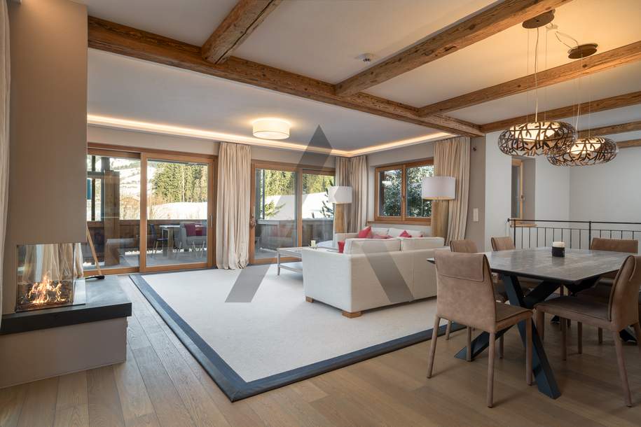 Miete: Ski in / Ski out - Moderne Maisonette mit Bergblick, Wohnung-miete, 5.562,00,€, 6365 Kitzbühel