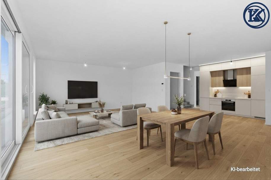 Moderne Doppelhaushälfte im belagsfertigen Zustand, Haus-kauf, 380.000,€, 2284 Gänserndorf