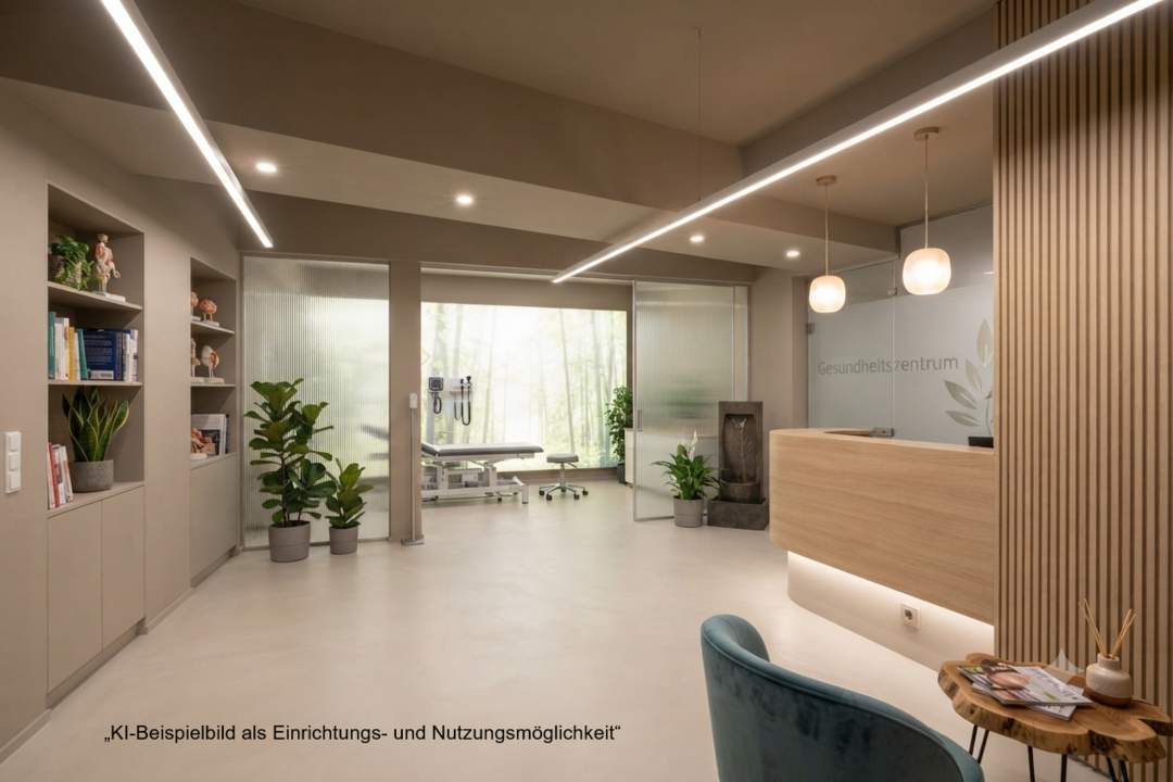 182m² ORDINATION-, PRAXIS, ODER BEAUTY-RÄUMLICHKEITEN INKL. EIGENEM INNENHOF MIT PARKPLÄTZEN