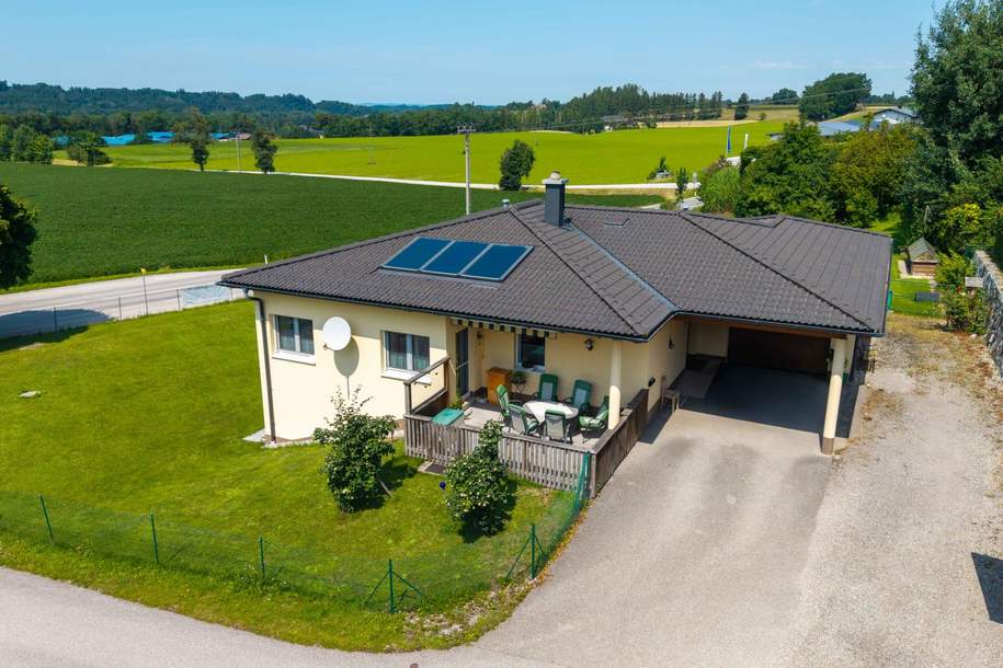 Bungalow mit Einliegerwohnung und großem Grundstück in sonniger Lage!, Haus-kauf, 680.000,€, 4643 Kirchdorf an der Krems