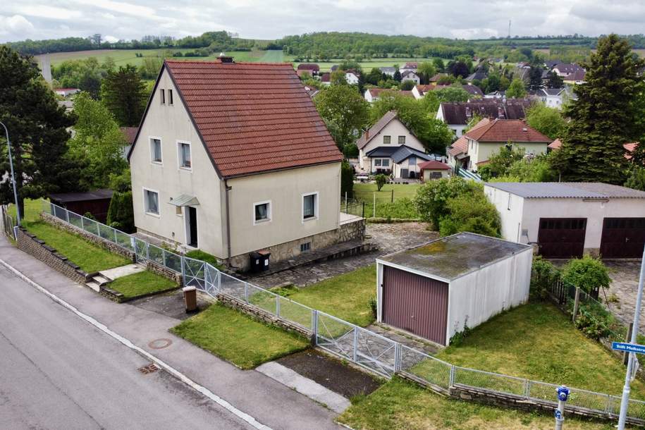 Gepflegtes Einfamilienhaus mit 591 m² Grundstück in Ravelsbach, Haus-kauf, 168.000,€, 3720 Hollabrunn