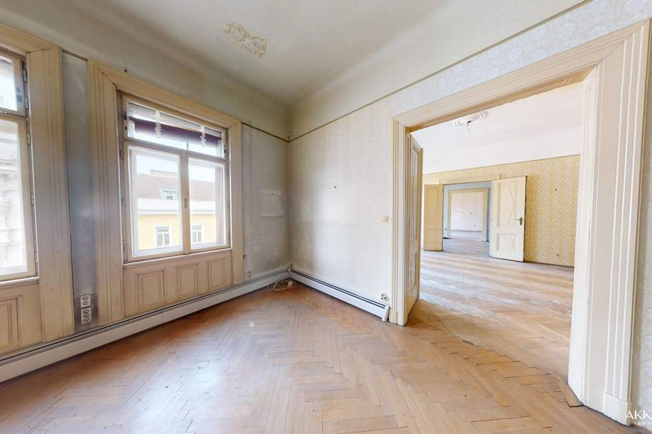 Sanierungsbedürftige Altbauwohnung mit großzügigen 231 m², Wohnung-kauf, 882.000,€, 1190 Wien 19., Döbling