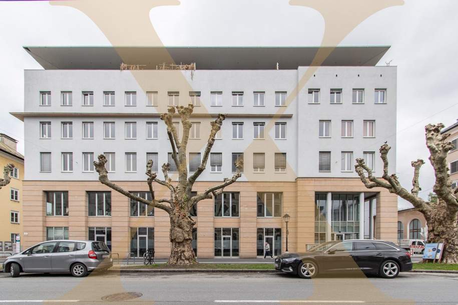 In mitten der Salzburger Neustadt verbindet dieses Büro/Kanzlei/Ordination moderne Funktionalität und erstklassige Erreichbarkeit!, Gewerbeobjekt-miete, 3.168,71,€, 5020 Salzburg(Stadt)