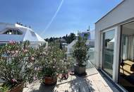Lichtdurchflutete Penthouse Architektur - barrierefreie 5-Zimmer Maisonette-Wohnung in exklusiver Lage mit teiloffener Galerieebene, zahlreichen Terrassen, 2 Bädern und PKW-Garagenplatz