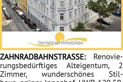 Renovierungsbedürftiges Alteigentum, 2 Zimmer, wunderschönes Stilhaus, grüner Innenhof, HWB-129,50,, Wohnung-kauf, 1190 Wien 19., Döbling
