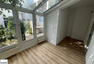 Alles NEU! Erstbezug nach Sanierung: Charmante Drei-Zimmer Gartenwohnung mit Wohn- Wintergarten in grüner Lage bei Ober St. Veit