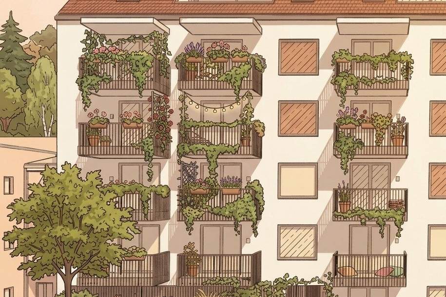 GRAZ - Gries: 41m² Zwei Zimmer-Wohnung + 6m² sonniger BALKON - Nähe Augarten, Fluss - TG Extra - Ihr Eigentum statt Miete zahlen ! Honorarfrei, Wohnung-kauf, 209.373,€, 8055 Graz(Stadt)