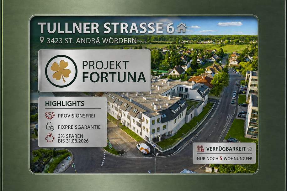 ++ DIE letzten 5 WOHNUNGEN ++ 3 % Preisvorteil, Wohnung-kauf, 310.000,€, 3423 Tulln
