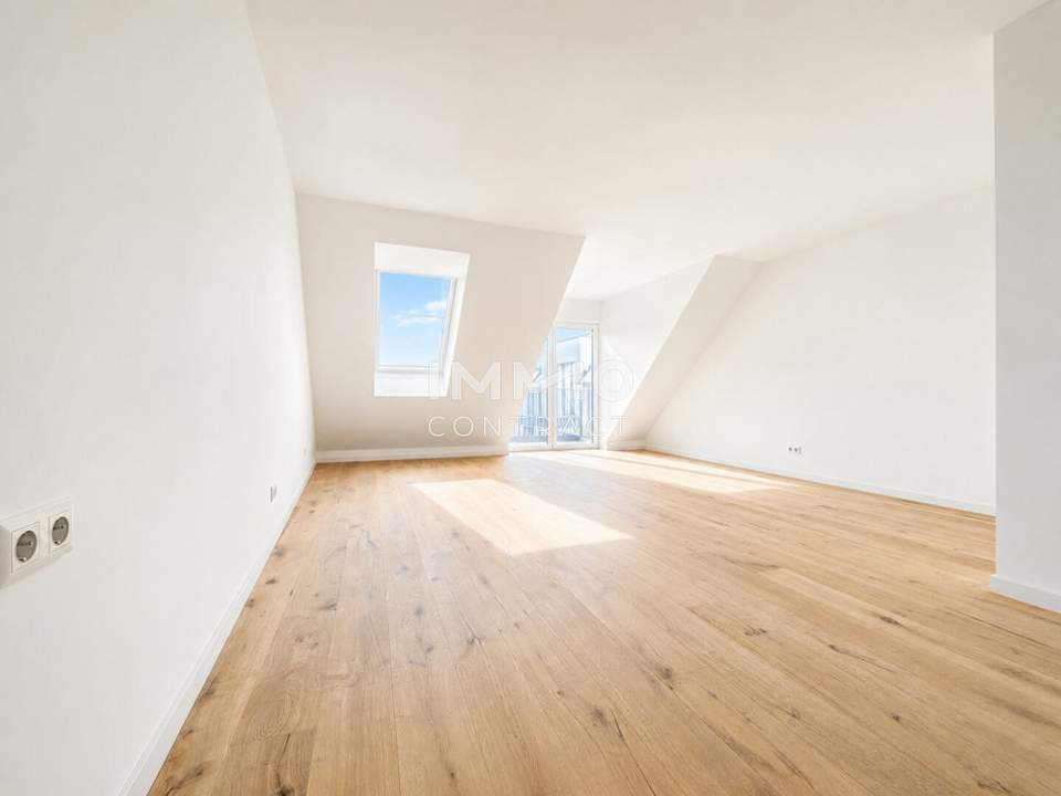AKTIONSPREIS! Provisionsfreier 3-Zimmer-Erstbezug im Dachgeschoß mit Südwestbalkon
