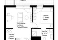 nette 2 Zimmer-Wohnung mit Terrasse in Bahnhofsnähe