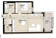 Moderne 2-Zimmer-Wohnung mit großzügiger Wohnküche & sonniger Loggia