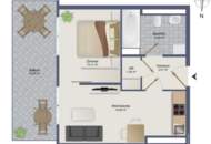 Sehr schöne, ruhige 2-Zimmer-Wohnung zu verkaufen