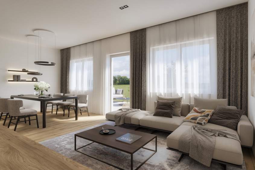 Neubauprojekt Aluna Moosdorf - Provisionsfrei Hochwertige 4-Zi. Doppelhaushälfte DHH3, Wohnung-kauf, 569.000,€, 5141 Braunau am Inn