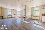 2325 Himberg Großes Grundstück mit heller beheizter HALLE, Außenfläche und bestandsfreiem Mehrparteienhaus mitten in Himberg