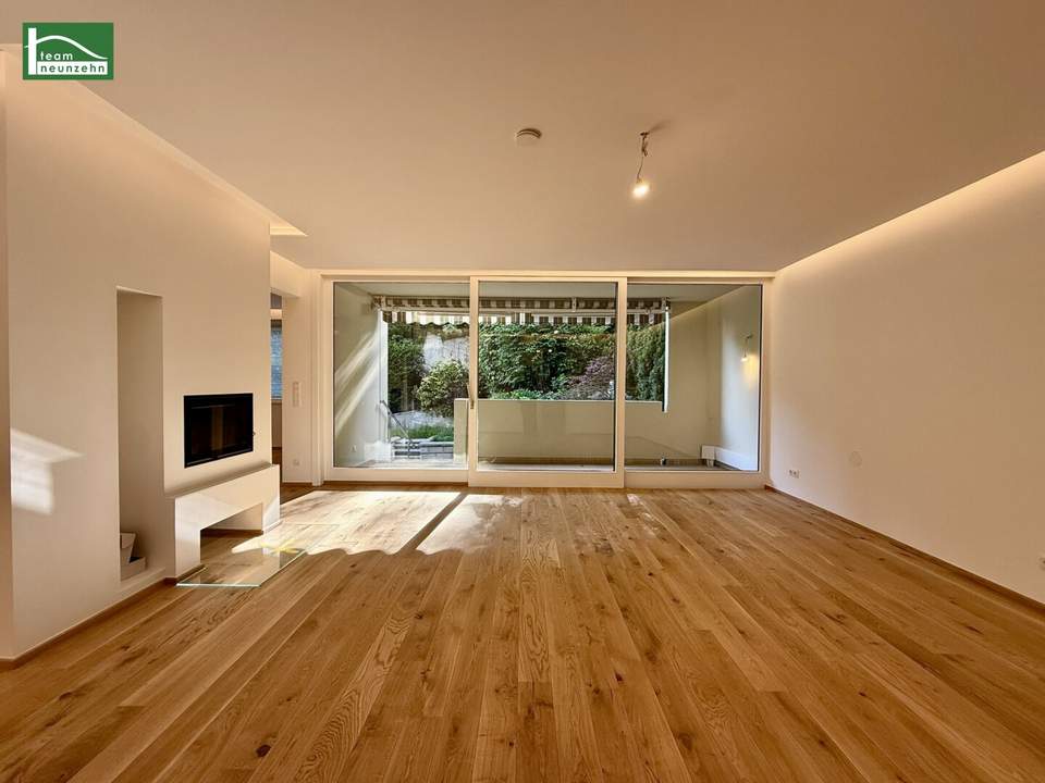 Exklusive Gartenwohnung in absoluter Ruhelage im 18. Bezirk – 4 Zimmer | ca. 204 m² | Terrasse, Garten, Pool & Sauna