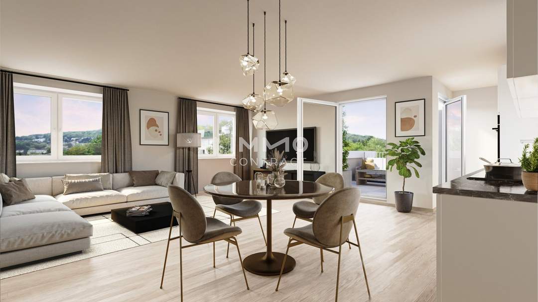 Familienwohnung mit Balkon in nachhaltigem Neubau in der Nähe zur U4!