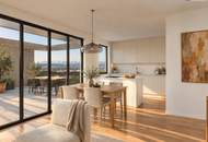 Arbeiten im Penthouse, leben auf der Terrasse