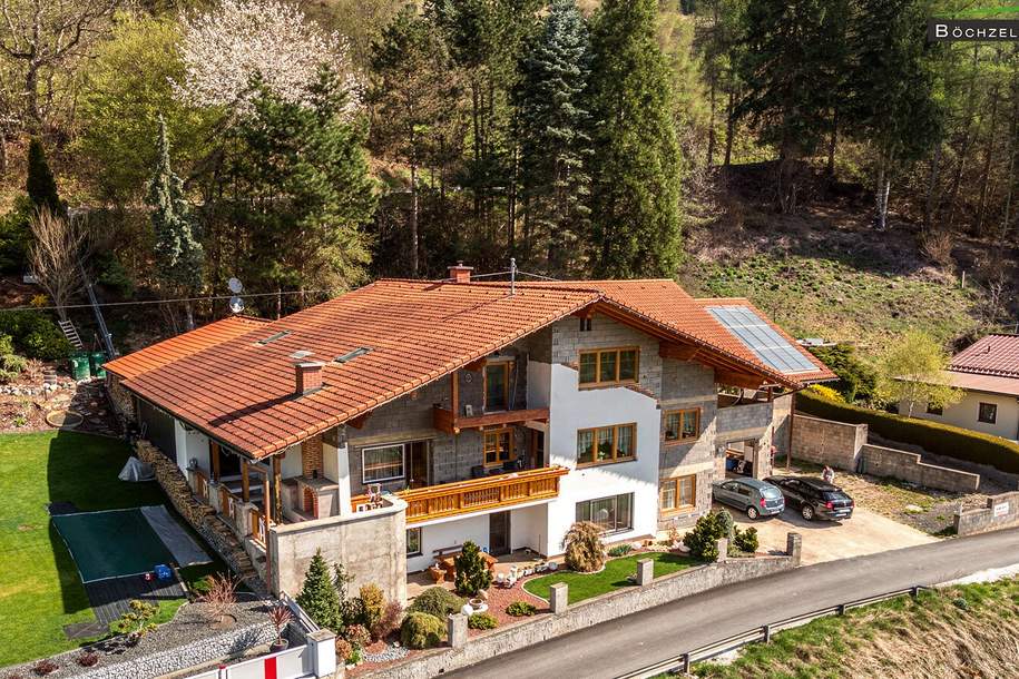 Riesiges Ein- oder Zweifamilienhaus mit 359 m² Wohnfläche, 2 Terrassen, Garage und Fernblick in Thalheim, Haus-kauf, 349.000,€, 8754 Murtal