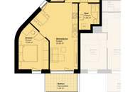 2-Zimmerwohnung mit BALKON in modernem ERSTBEZUG