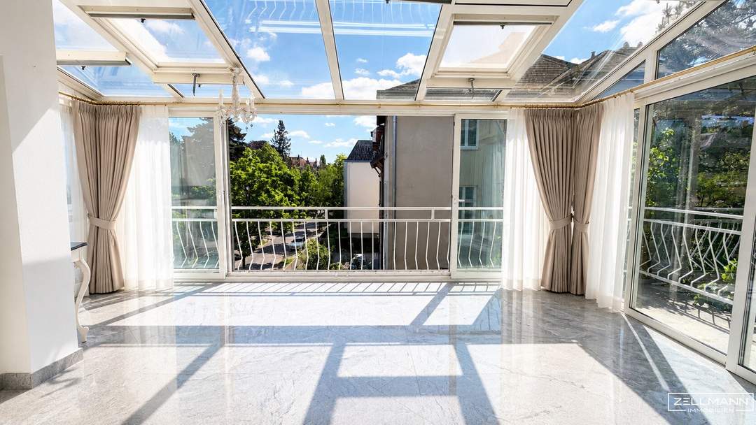 „Dachgeschosswohnung mit eigenem Lift, Wintergarten und Garage in absoluter Toplage Hietzing“ | ZELLMANN IMMOBILIEN