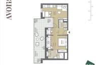 Moderne 2-Zimmer-Wohnung mit großer Terrasse