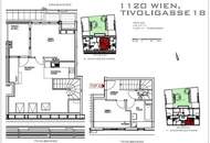 Maisonettewohnung mit 3,6% Rendite - unbefristet vermietete 3 Zimmer Wohnugn mit Innenhofterrasse