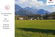 Ein BAUGRUNDSTÜCK mit Panoramablick und kurzer Distanz zum Fuschlsee