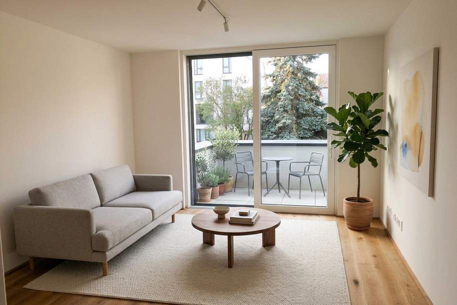 City Life: Exklusive 2-Zimmer-Mietwohnung mit Balkon im Zentrum von Klagenfurt, Wohnung-miete, 1.084,22,€, 9020 Klagenfurt(Stadt)