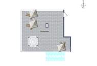 Rooftop-Oase mit Rundumblick: Schöne 4-Zimmer-Wohnung mit 96 m2 Sonnenterrasse und Whirlpool