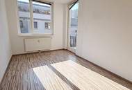 HILSCHERGASSE, U6-NÄHE, sonnige 58 m2 Neubau mit 3 m2 Balkon, Wohnküche, 2 Zimmer, Wannenbad, Ruhelage