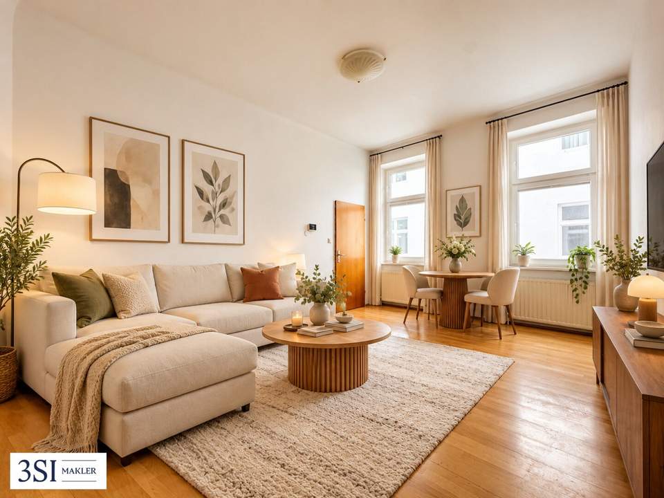Klausgasse 46: Smarter Grundriss und gute Wohnqualität - 1-Zimmer-Altbauwohnung in ruhiger Seitengasse des 16. Bezirks