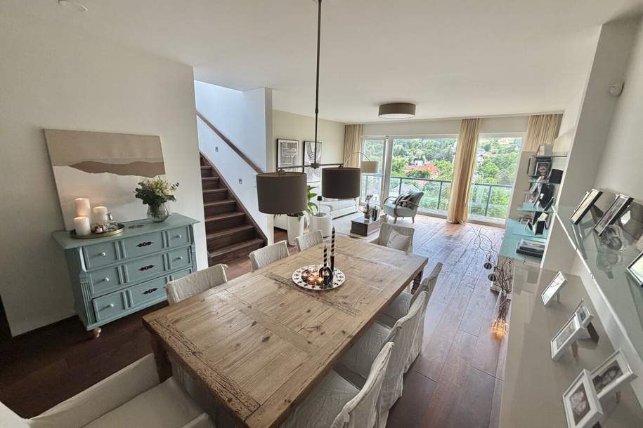 180 Grad Blick über die Hinterbrühl! 4-Zimmer DG Maisonette mit GROSSEN Sonnenterrassen und einem Garten!, Wohnung-kauf, 885.000,€, 2371 Mödling