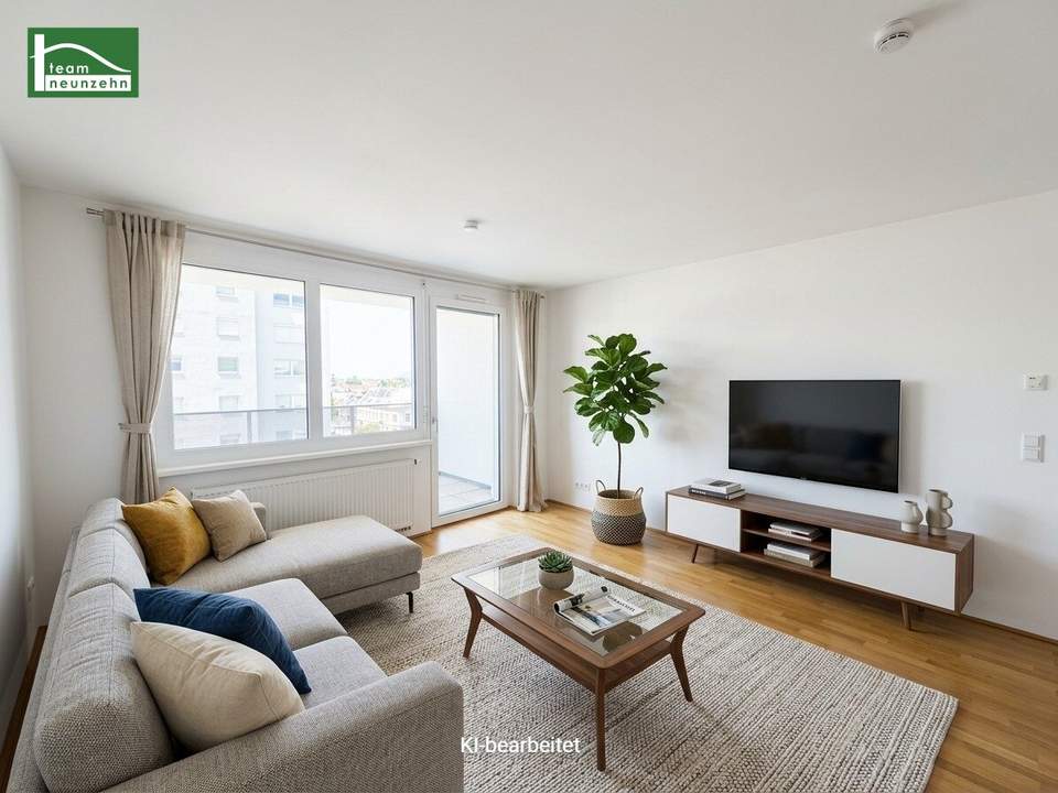Moderne 2-Zimmer-Wohnung mit sonniger Loggia und Balkon im Herzen von Floridsdorf!