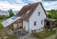 Puntigam: Einfamilienhaus mit großzügigem Grundstück, Wintergarten und Carport